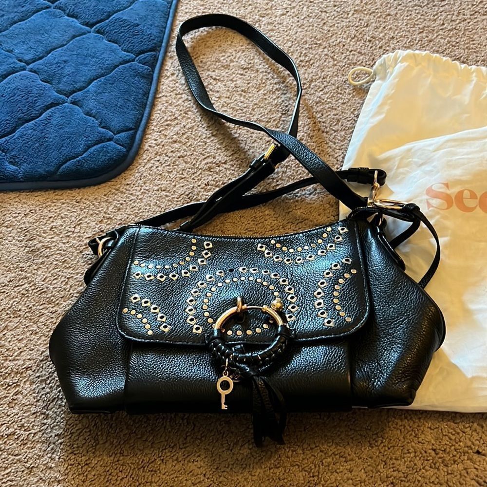 See by Chloe black leather‎ shoulder bag